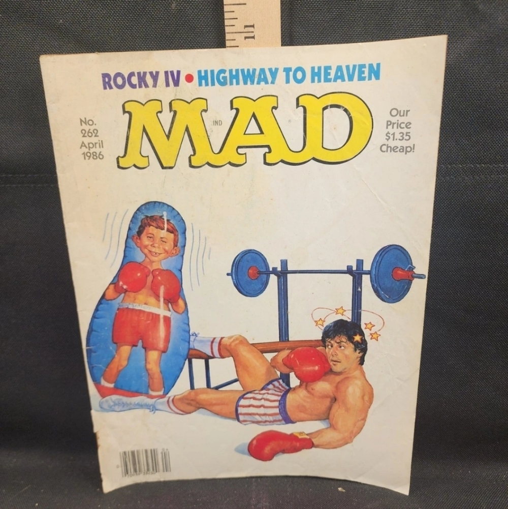 1986 MAD Magazine No. 262 Rocky IV Highway to Heaven Used Complete